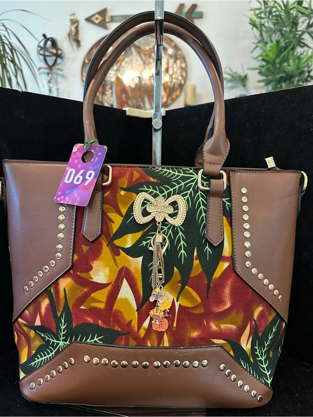 Fall tote #069 Happy Fall y’all Bag🍁🍂🍁🍃